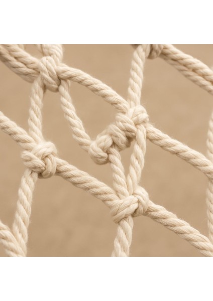 Çift Kişilik Pamuklu Hamak | El Örgüsü Bağlama Ipli 120X190 cm | 300 kg Taşıma Kapasiteli Bahçe Balkon Kamp Salıncağı fırsatları