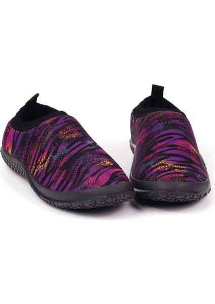 Kadın Mor Kaydırmaz Tabanlı Ergonomik Tasarımlı Dayanıklı Plaj, Havuz, Deniz Ayakkabısı fırsatları