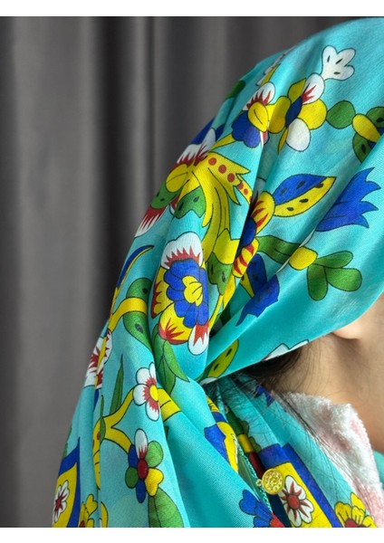 Pullu Tokat Yazması Çengelköy Deseni Eşarp - 100 x 100 cm Çeyizlik Yazma fiyatları