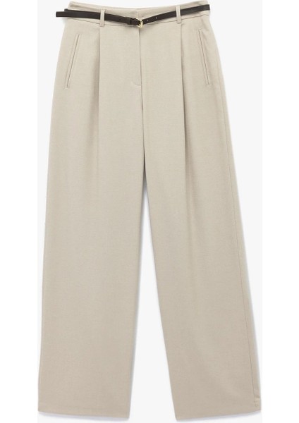 Kemer Detaylı Pileli Cepli Yüksek Bel Palazzo Pantolon 6WAK40035UW fiyatları