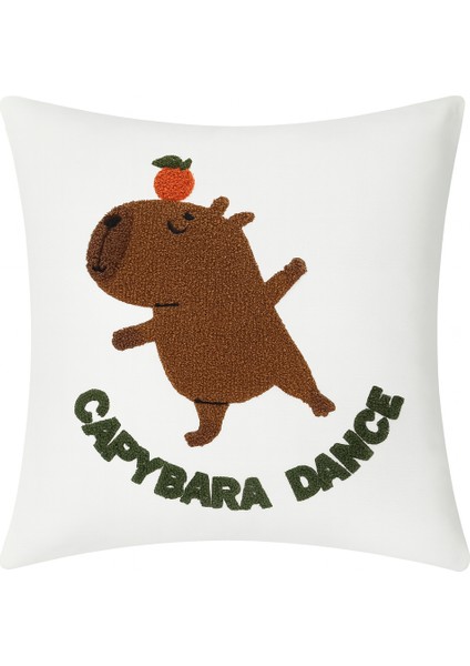 Capybara Punch Çocuk Kırlent Kılıfı