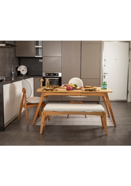 Vowtukey Touch Iskandinav Mutfak&salon Masa Sandalye TAKIMI(2S1M1B) modelleri