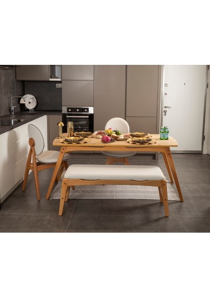 Vowtukey Touch Iskandinav Mutfak&salon Masa Sandalye TAKIMI(2S1M1B) fırsatları