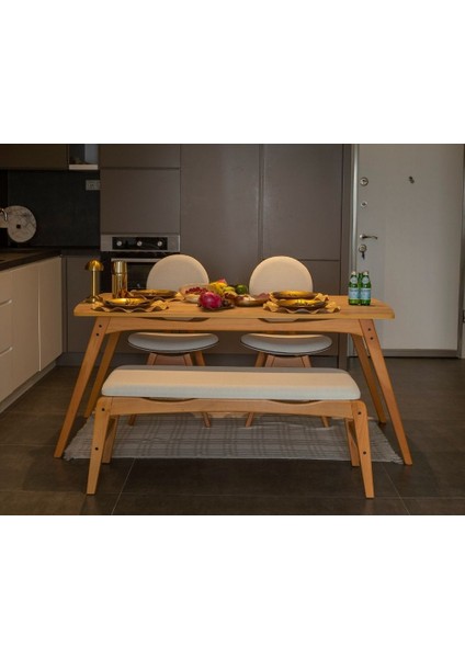 Vowtukey Touch Iskandinav Mutfak&salon Masa Sandalye TAKIMI(2S1M1B) indirimleri