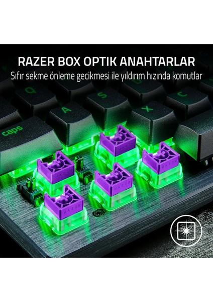 Huntsman V3 x Tenkeyless (Mor Anahtar) - Espor Için Optik Klavye - Sayısal Tuş Takımı Tasarımı Yok - Programlanabilir Tuşlar - Rgb Teknolojili - Qwerty Tr-Düzen | Siyah fırsatları