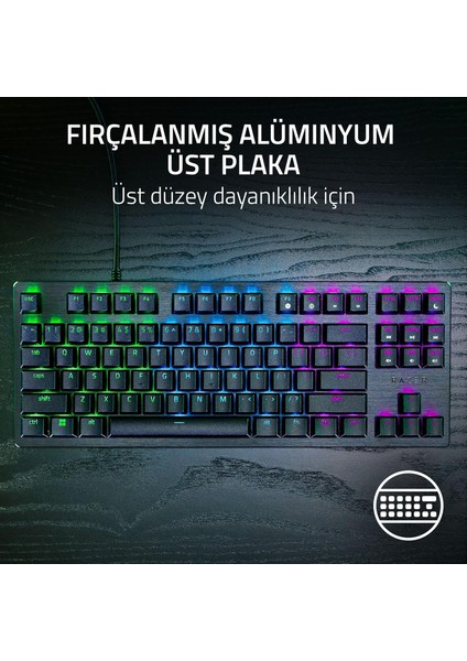 Huntsman V3 x Tenkeyless (Mor Anahtar) - Espor Için Optik Klavye - Sayısal Tuş Takımı Tasarımı Yok - Programlanabilir Tuşlar - Rgb Teknolojili - Qwerty Tr-Düzen | Siyah indirimleri