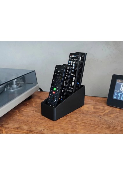 4 Gözlü Kumanda Organizer Standı Uzaktan Kumanda Düzenleyici Tv Kumandalık Remote Control Holder