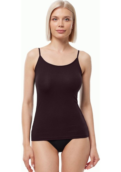 Kadın Kahveverengi Ayarlanabilir Ip Askılı Modal Atlet 140 fiyatları