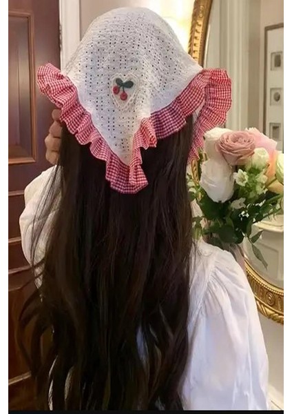 French Style Taçlı Üçgen Bandana fiyatları