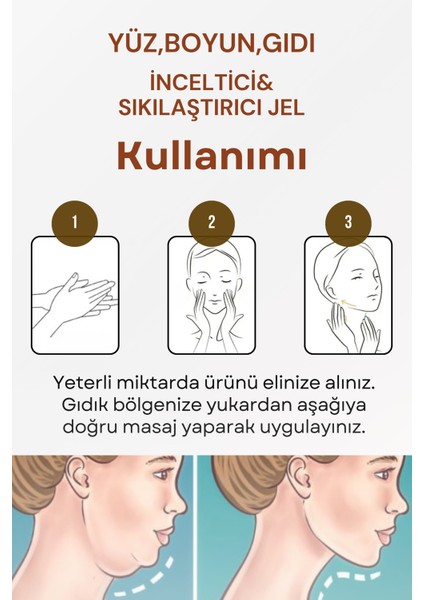 Yüz, Boyun, Çene ve Gıdı Için Incelmeye Yardımcı, Sıkılastırıcı ve Şekillendirici Slim Jel modelleri