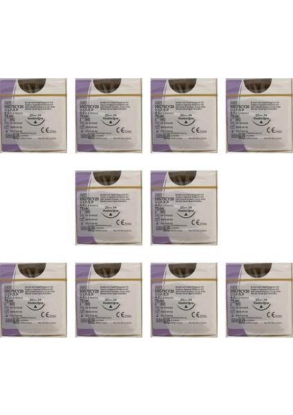 Trusynth - Pga No: 4/0 75CM Keskin 20MM - 10 Paket