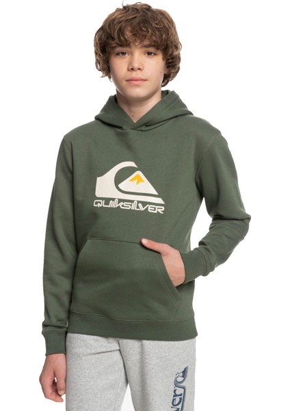 Çocuk Sweatshirt Big Logo Yeşil Günlük Giyim fiyatları