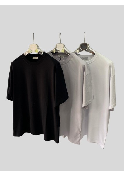 Kadın/erkek Unisex Oversize 3'lü T-Shirt