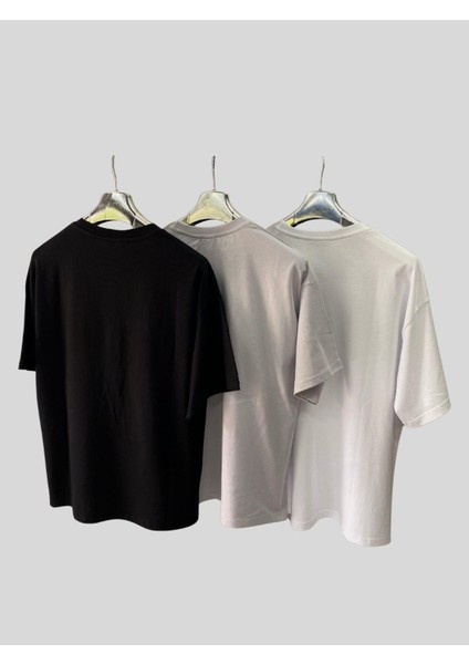 Kadın/erkek Unisex Oversize 3'lü T-Shirt fiyatları