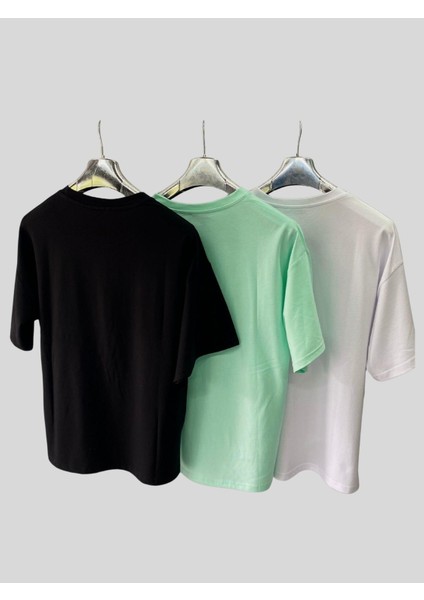 Kadın/erkek Unisex Oversize 3'lü T-Shirt fiyatları