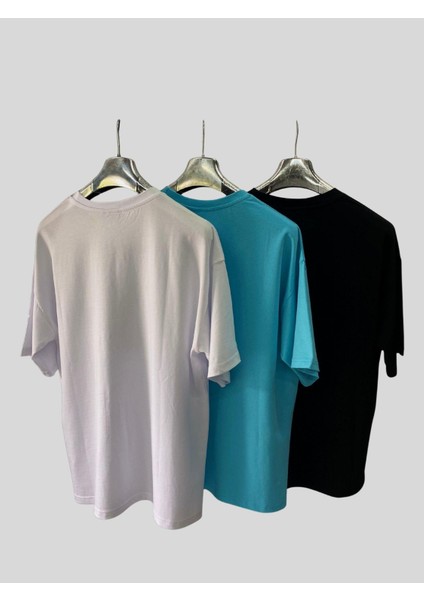 Kadın/erkek Unisex Oversize 3'lü T-Shirt fiyatları