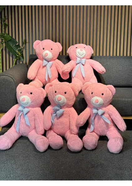 Papyonlu Pembe Dev Büyük Peluş Ayıcık 80CM Sevgililer Günü Özel Ayıcık, Hediyelik Ayı modelleri