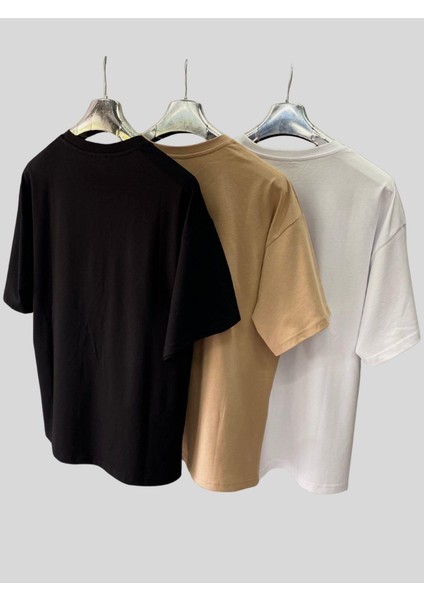 Kadın/erkek Unisex Oversize 3'lü T-Shirt fiyatları