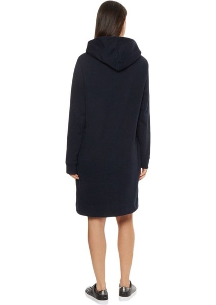 Baskı Kapşonlu Pamuklu Elbise fırsatları