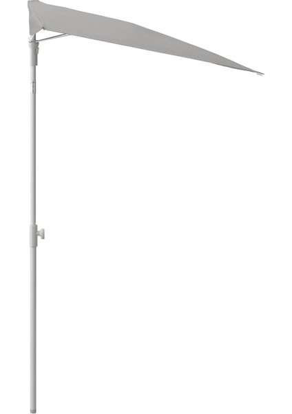Lılleö Güneş Şemsiyesi Gri 150 x 100 cm Uv Korumalı Balkon Bahçe Uyumlu Katlanabilir