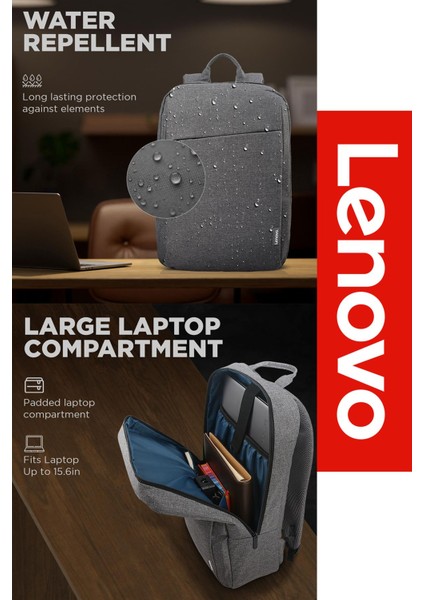 Sırt Çantası 15.6 Inç B210 Laptop Çantası, Hızlı Powerbank, Termos, Laptop Standı, Mousepad 5'li Set fiyatları