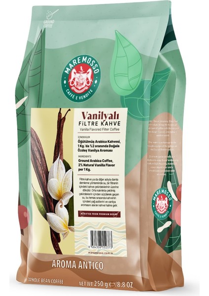 ê Vanilya Aromalı Filtre Kahve 250 Gr