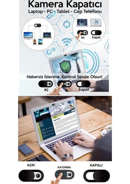 Sırt Çantası 15.6 Inç B210 Laptop Çantası, Kamera Kapatıcı, Laptop Standı, Bilek Destekli Mousepad