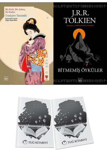 Bir Kedi, Bir Adam, Iki Kadın ve Bitmemiş Öyküler 2li Set + Hediyeli
