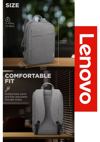 Sırt Çantası 15.6 Inç B210 Laptop Çantası, Hızlı Powerbank, Termos, Laptop Standı, Mousepad 5'li Set