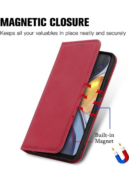 Moto G22 Basit Iş Fermuar Deri Kılıf Kordon Cüzdan Için Kılıf (Yurt Dışından) modelleri