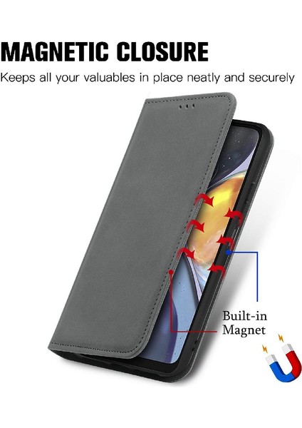 Moto G22 Basit Iş Fermuar Deri Kılıf Kordon Cüzdan Için Kılıf (Yurt Dışından) fiyatları