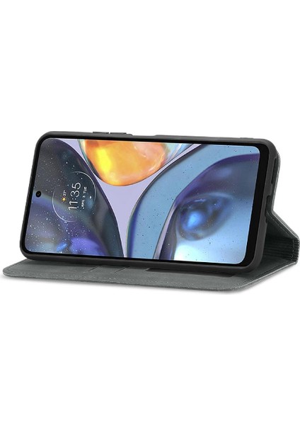 Moto G22 Basit Iş Fermuar Deri Kılıf Kordon Cüzdan Için Kılıf (Yurt Dışından) modelleri