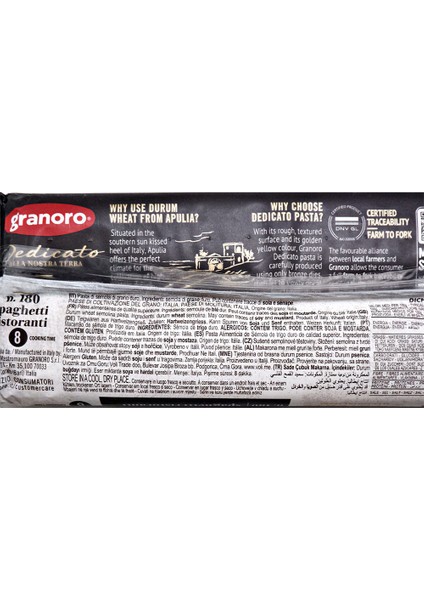 Spaghetti Granoro Dedicato 500 G modelleri