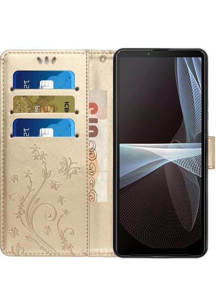 Sony Xperia 10 Iv Için Filp Durumda Manyetik Kapatma Bilek Kayışı Kickstand Pu (Yurt Dışından) modelleri