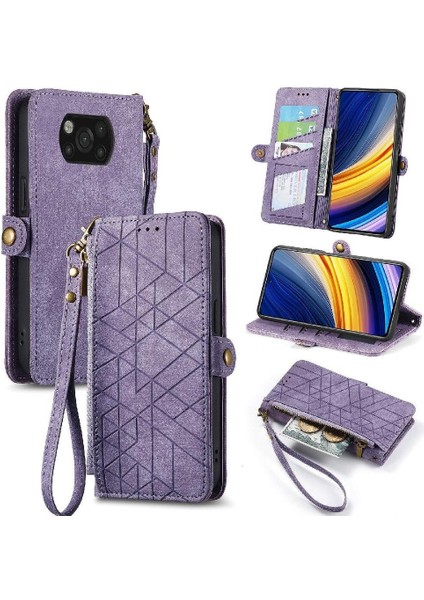 Xiaomi Poco X3 Pro Için Flip Case Basit Iş Kapak Çevirin Cüzdan Deri (Yurt Dışından)