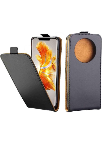 Huawei Mate 50 Pro Tpu Deri Kart Yuvası Iş Için Dikey Flip Case (Yurt Dışından)