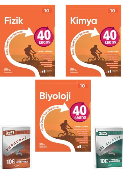 Okyanus + Anla Kazan 2026 10. Sınıf 40 Seansta Fizik Kimya Biyoloji + Anla Kazan Deneme 5 Li Set fiyatları