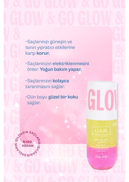 Glow & Go Glowita Çift Fazlı Saç Bakım Spreyi Canlandırıcı Etki, Kolay Tarama, Güneş Koruma 100 ml fiyatları
