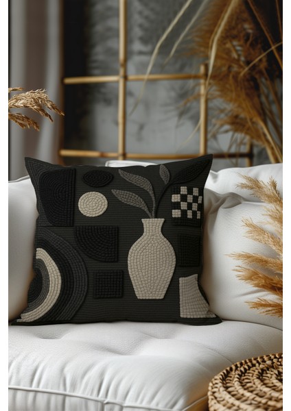 2’li Nakış Desenli, Çift Taraflı Baskı, Dekoratif Kırlent Kılıfı Seti – Bohem Stil, Fermuarlı modelleri