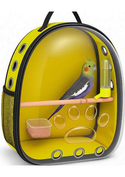 Suluklu ve Yemlikli Büyük Boy Papağan Taşıma Çantası (Jakoya Uygundur) Dev Boy Tünekli Kuş Çantası fiyatları