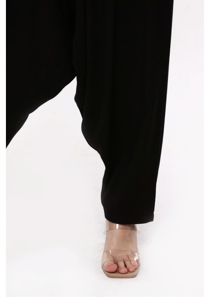 Viskon Kumaş Siyah Belmando Kadın Şalvar fırsatları