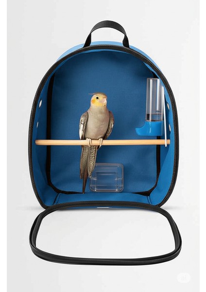 Suluklu ve Yemlikli Büyük Boy Papağan Taşıma Çantası (Jakoya Uygundur) Dev Boy Tünekli Kuş Çantası fiyatları