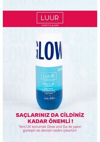Glow & Go Cocolita Çift Fazlı Saç Bakım Spreyi Tropik Koku, Elektriklenme Karşıtı, Parlaklık 100 ml