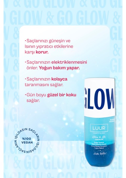 Glow & Go Cocolita Çift Fazlı Saç Bakım Spreyi Tropik Koku, Elektriklenme Karşıtı, Parlaklık 100 ml fiyatları