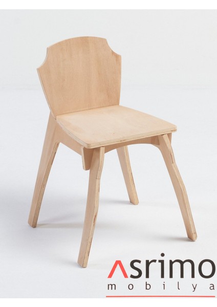 Ahşap Anaokulu ve Kreş Çocuk Sandalyesi