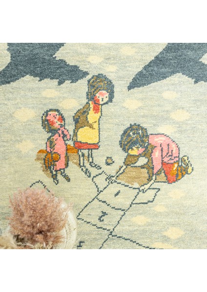 Bora Figürlü El Dokuma Uşak Halı 97X140 cm modelleri