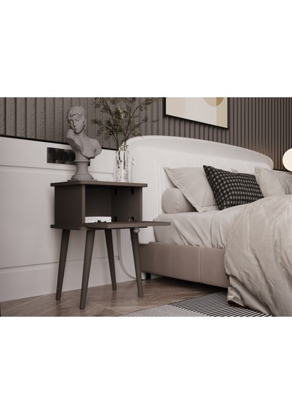 Lunaris Komodin %100 Mdf Lake Boyalı Ahşap Ayak fiyatları