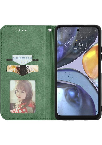 Moto G22 Basit Iş Fermuar Deri Kılıf Kordon Cüzdan Için Kılıf (Yurt Dışından) fırsatları
