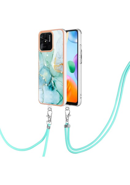 Xiaomi Redmi 10C Anti-Scratch Yumuşak Crossbody Kordon Askısı Mermer (Yurt Dışından)