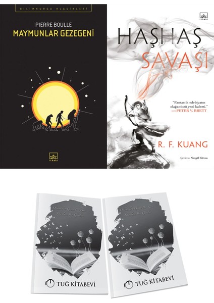 Maymunlar Gezegeni ve Haşhaş Savaşı (Ciltli) 2li Set + Hediyeli